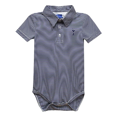 Infant Vive La Fete  Navy Tottenham Hotspur Pencil Stripe Polo Bodysuit