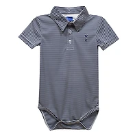 Infant Vive La Fete  Navy Tottenham Hotspur Pencil Stripe Polo Bodysuit