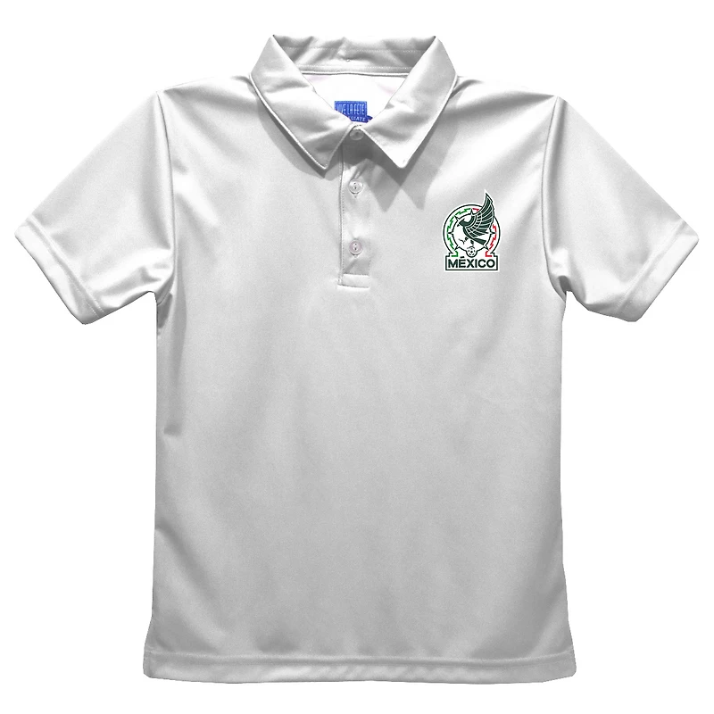 Toddler Vive La Fete  White Mexico National Team Solid Polo