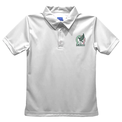 Toddler Vive La Fete  White Mexico National Team Solid Polo