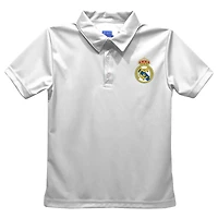 Youth Vive La Fete  White Real Madrid Solid Polo