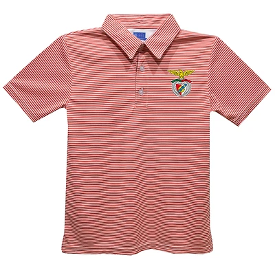 Toddler Vive La Fete  Red Benfica Pencil Stripe Polo