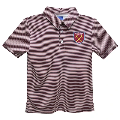 Toddler Vive La Fete  Maroon West Ham United Pencil Stripe Polo