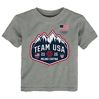 Toddler Outerstuff Gray Team USA Mountain Patch T-Shirt
