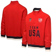 Youth Milano Cortina 2026 Winter Olympics Outerstuff  Red Team USA Fleece Quarter-Zip Jacket