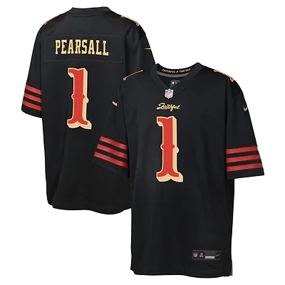 Youth Nike Ricky Pearsall Black San Francisco 49ers 2025 Rivalries Collection Game Jersey