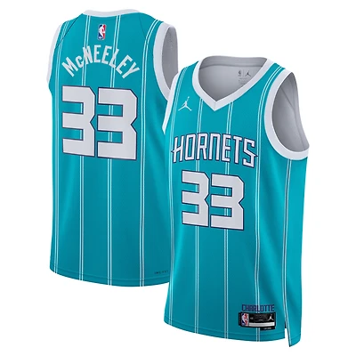 Unisex Jordan Brand Liam McNeeley Teal Charlotte Hornets Swingman Jersey - Icon Edition