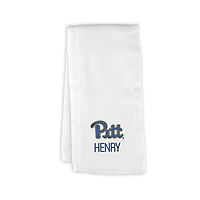 Infant Chad & Jake White Pitt Panthers Primary Personalized Burp Cloth