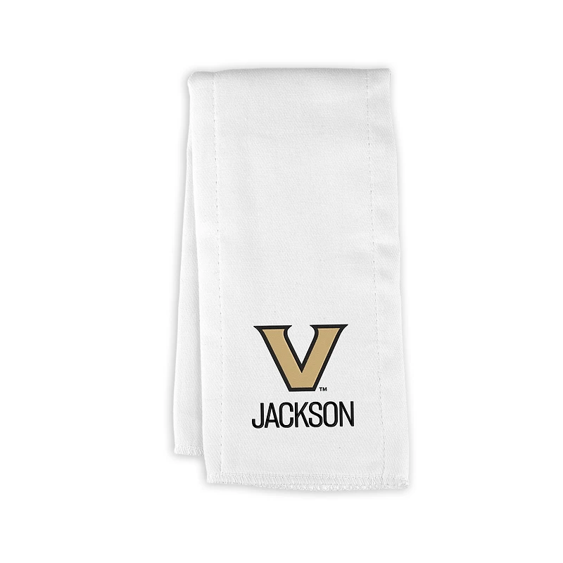 Infant Chad & Jake White Vanderbilt Commodores Primary Personalized Burp Cloth