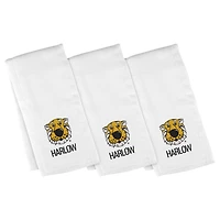 Infant Chad & Jake White Missouri Tigers Mascot Personalized Burp Cloth 3-Pack