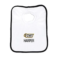 Infant Chad & Jake White VCU Rams Primary Personalized Pullover Bib