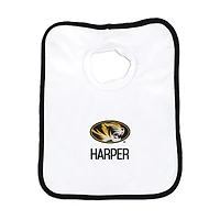 Infant Chad & Jake White Missouri Tigers Primary Personalized Pullover Bib