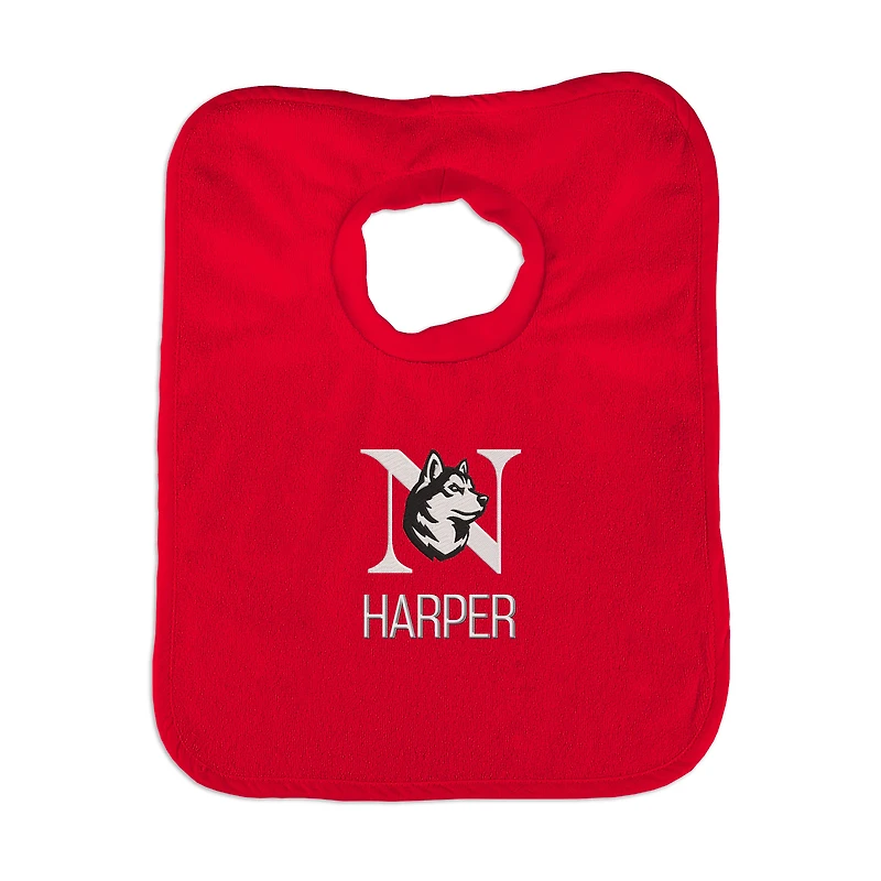 Infant Chad & Jake Northeastern Huskies Primary Personalized Pullover Bib