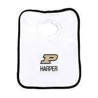 Infant Chad & Jake White Purdue Boilermakers Primary Personalized Pullover Bib