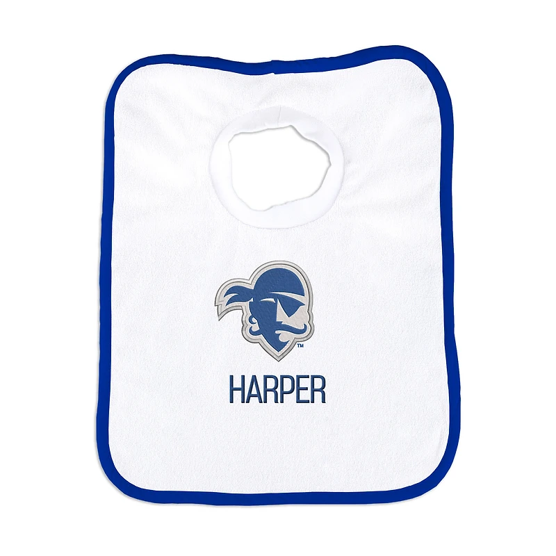 Infant Chad & Jake Seton Hall Pirates Primary Personalized Pullover Bib