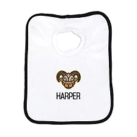 Infant Chad & Jake White VCU Rams Mascot Personalized Pullover Bib