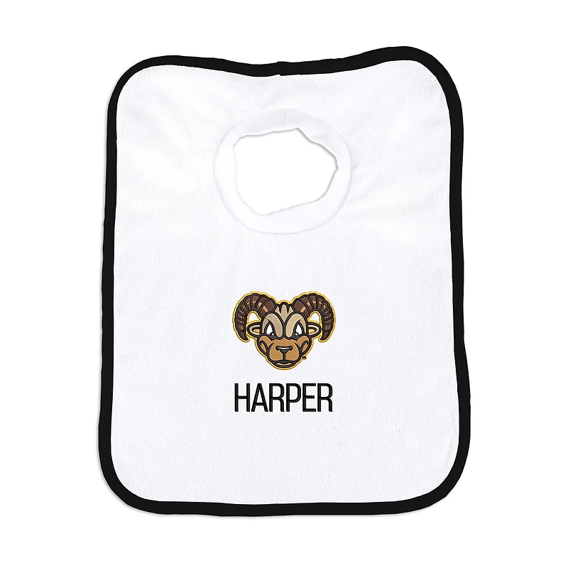 Infant Chad & Jake White VCU Rams Mascot Personalized Pullover Bib