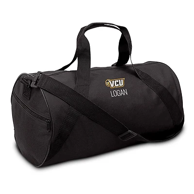 Chad & Jake Black VCU Rams Primary Personalized Duffel Bag