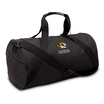 Chad & Jake Black Missouri Tigers Primary Personalized Duffel Bag