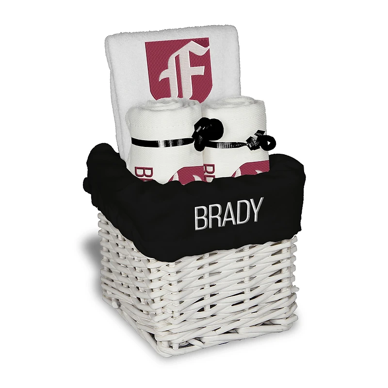 Chad & Jake White Fordham Rams Primary Personalized Small Gift Basket