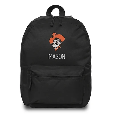 Chad & Jake Black Oklahoma State Cowboys Mascot Personalized Backpack