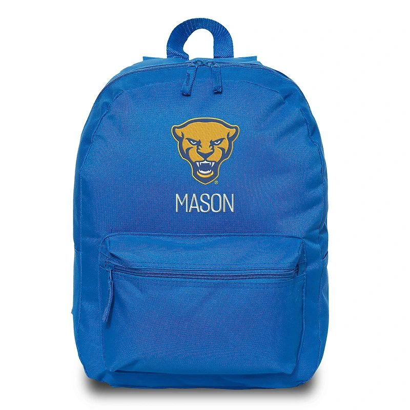 Chad & Jake Blue Pitt Panthers Mascot Personalized Backpack