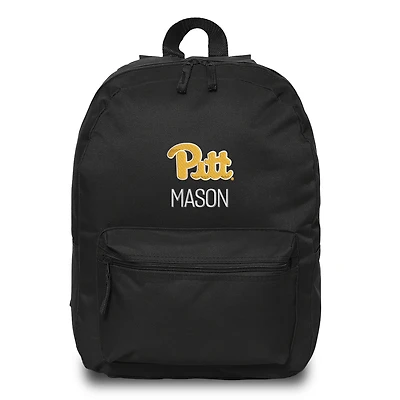 Chad & Jake Black Pitt Panthers Primary Personalized Backpack
