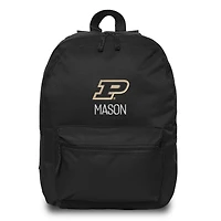 Chad & Jake Black Purdue Boilermakers Primary Personalized Backpack
