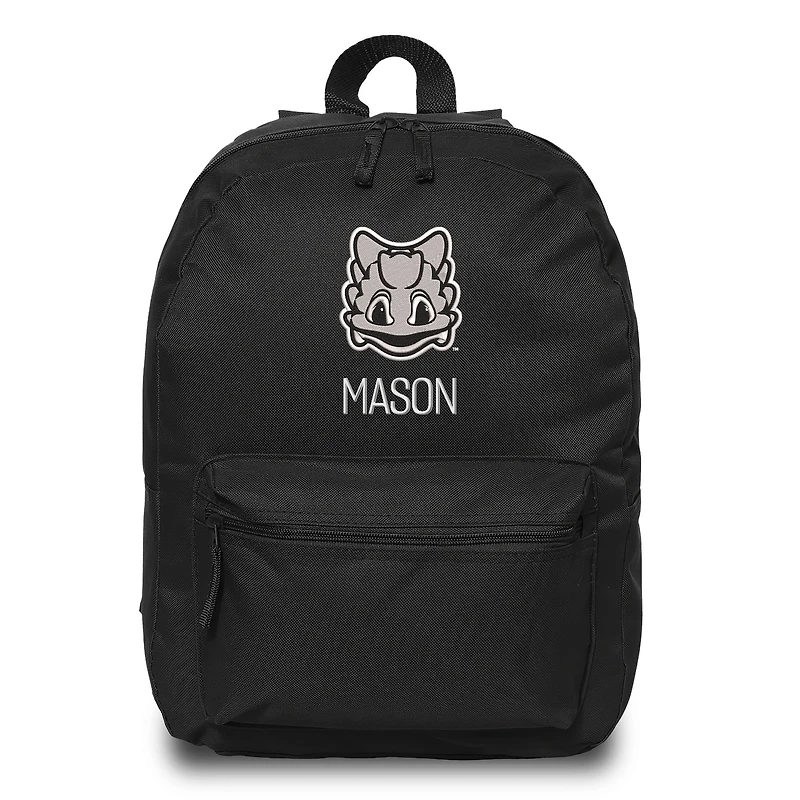 Chad & Jake Black TCU Horned Frogs Mascot Personalized Backpack