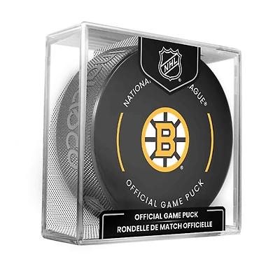 Boston Bruins Inglasco 2025-26 Season Official Game Puck