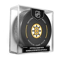 Boston Bruins Inglasco 2025-26 Season Official Game Puck
