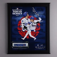 One of One: Shohei Ohtani Los Angeles Dodgers Autographed Framed 2025 Tokyo Series Game-Used Base Collage