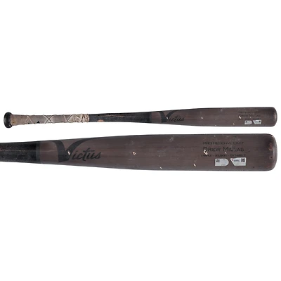 Drew Millas Washington Nationals Game-Used Gray/Black Victus Broken Bat vs. Athletics on August 5, 2025