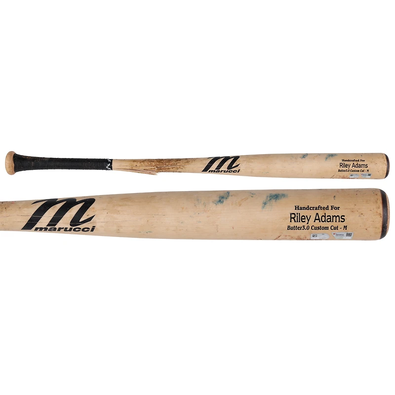 Riley Adams Washington Nationals Game-Used Tan Marucci Broken Bat vs. Houston Astros on July 29, 2025