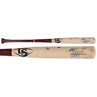 Luis García Jr. Washington Nationals Game-Used Tan/Red Louisville Slugger Broken Bat vs. Athletics on August 5, 2025