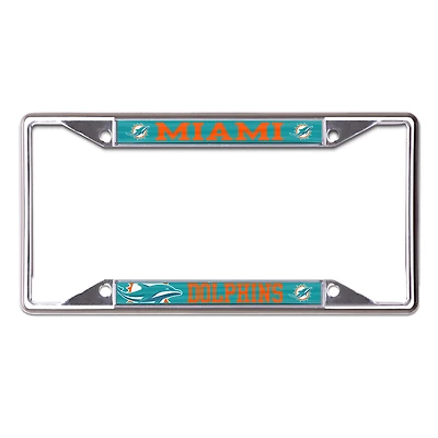 WinCraft Miami Dolphins Metal License Plate Frame