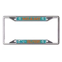 WinCraft Miami Dolphins Metal License Plate Frame