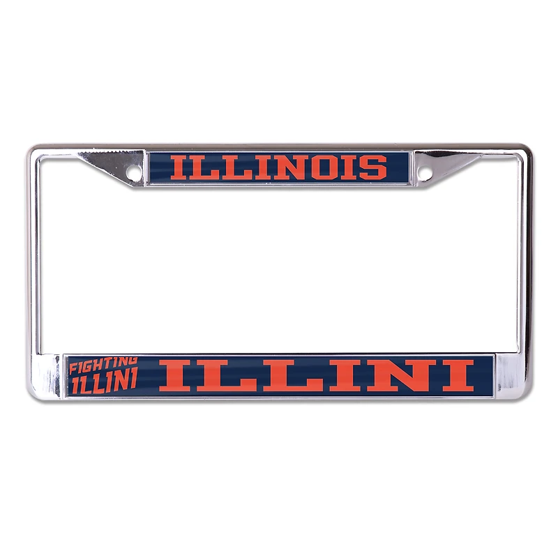 WinCraft Illinois Fighting Illini Laser Cut Metal License Plate Frame