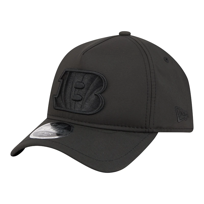 Men's New Era  Black Cincinnati Bengals Apex 9FORTY Adjustable Hat