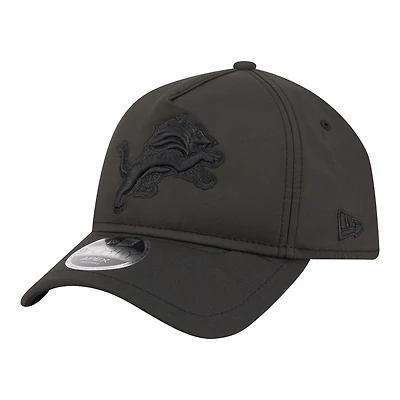 Men's New Era  Black Detroit Lions Apex 9FORTY Adjustable Hat