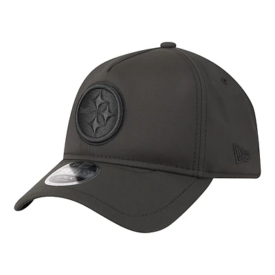 Men's New Era  Black Pittsburgh Steelers Apex 9FORTY Adjustable Hat