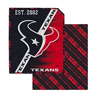 Pegasus Houston Texans 60" x 80" Digital Dash Two-Sided Checkered Ultra Cozy Sherpa Blanket