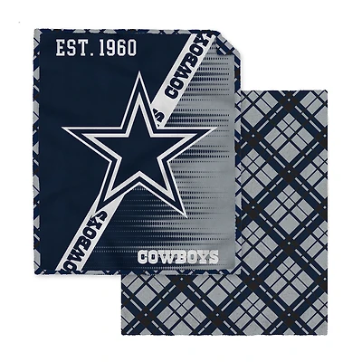 Pegasus Dallas Cowboys 60" x 80" Digital Dash Two-Sided Checkered Ultra Cozy Sherpa Blanket