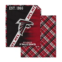 Pegasus Atlanta Falcons 60" x 80" Digital Dash Two-Sided Checkered Ultra Cozy Sherpa Blanket