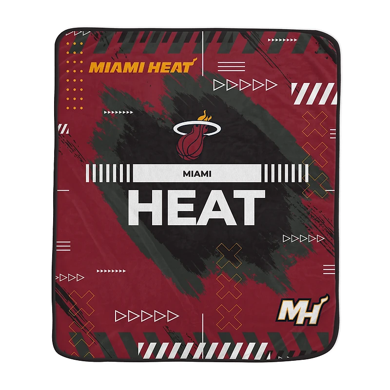 Pegasus Miami Heat 50" x 60" Game Tech Ultra Soft Blanket