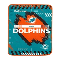 Pegasus Miami Dolphins 60" x 72" Game Tech Ultra Cozy Blanket