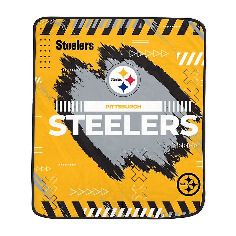 Pegasus Pittsburgh Steelers 60" x 72" Game Tech Ultra Cozy Blanket
