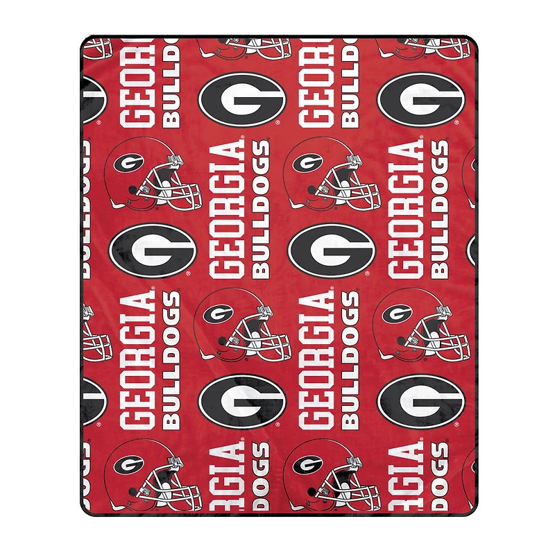 Pegasus Georgia Bulldogs 50" x 60" Homefield Stacked Logos Ultra Soft Blanket