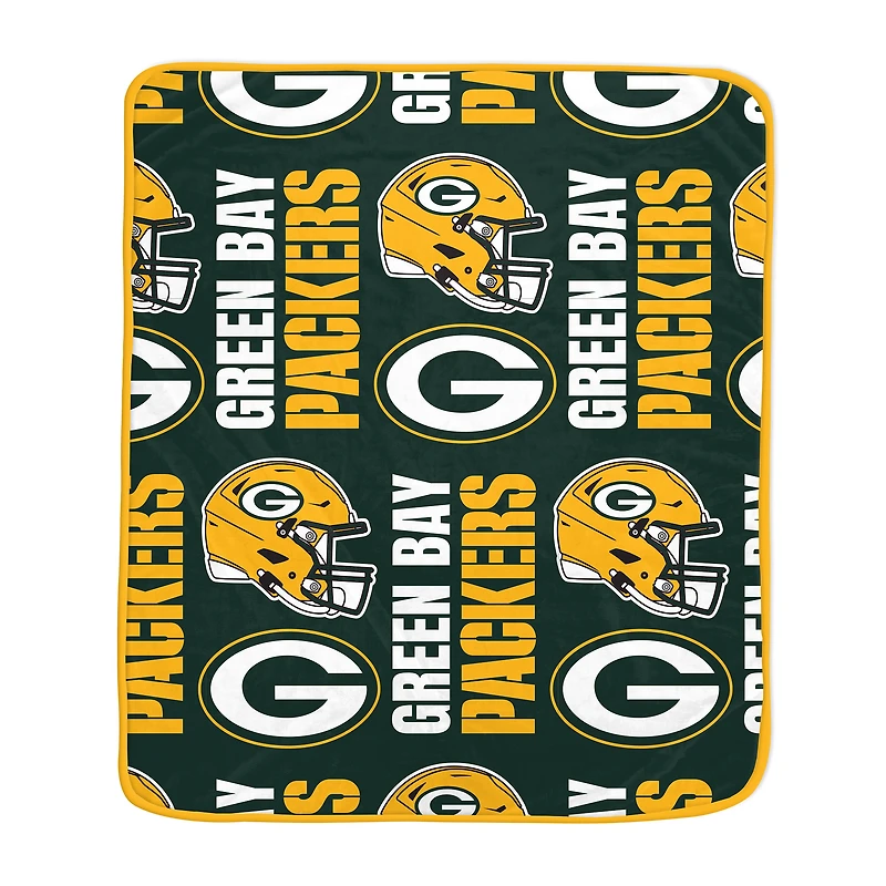 Pegasus Green Bay Packers 50" x 60" Homefield Stacked Logos Ultra Soft Blanket
