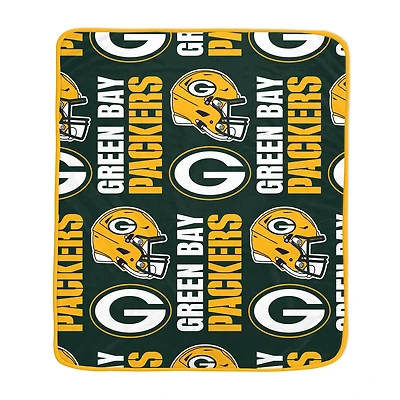Pegasus Green Bay Packers 50" x 60" Homefield Stacked Logos Ultra Soft Blanket